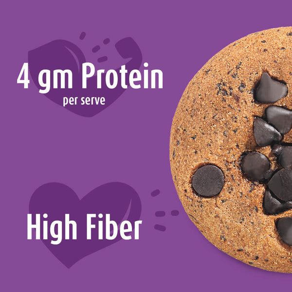 Choco Chip Protein Cookies | 80 g x 4 | Pack of 4