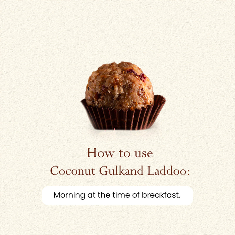 Coconut Gulkand Laddoo | Enhances Stamina & Strength | Pack of 12