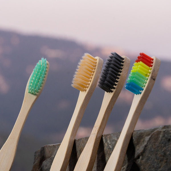 Bamboo Toothbrush | Natural | Set of 4