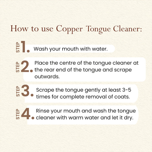 Copper Tongue Cleaner | Pack of 2