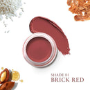 Gifts for Her | Herb-Enriched Lip & Cheek Tint | Pink Forever & Brick Red | Set of 2