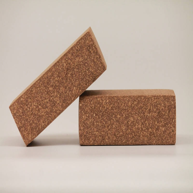 Natural Cork Yoga Brick | Pack of 2