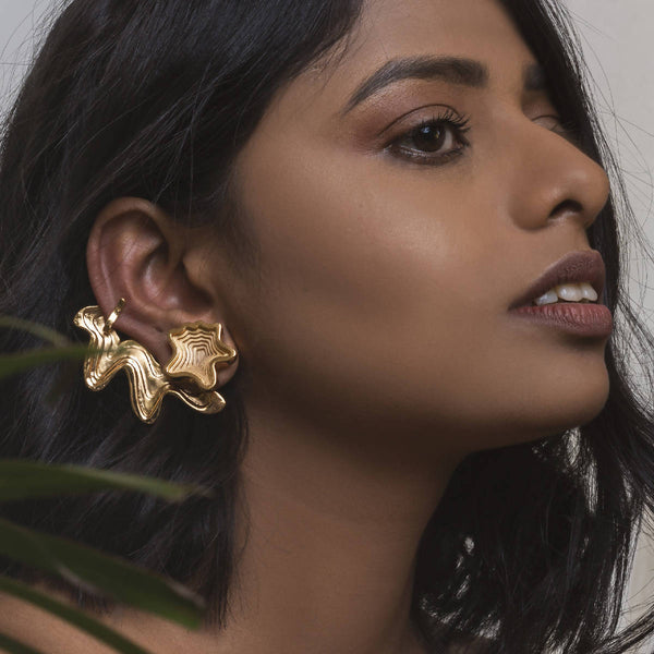 Brass Ear-Cuffs | Gold Plated