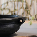 Clay Pots For Cooking | Blackened Clay Urli Pot | 11.5 inches