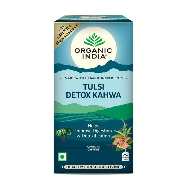 Organic India | Tulsi Detox Kahwa | Build Immunity | 25 Tea Bags