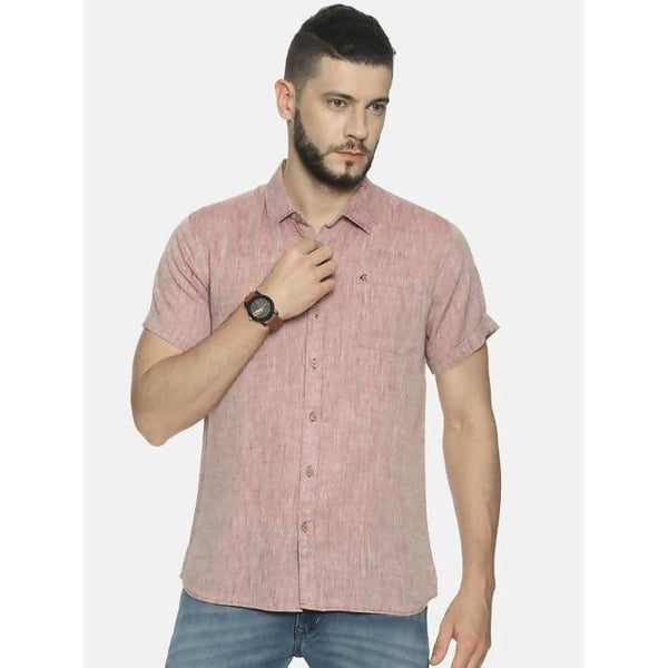 Mens Shirt | Half Sleeve Shirt | Hemp | Maroon