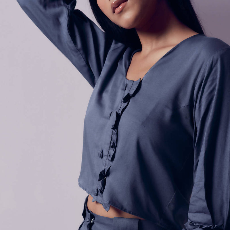 Handloom Tencel Twill Shirt | Blue Lagoon