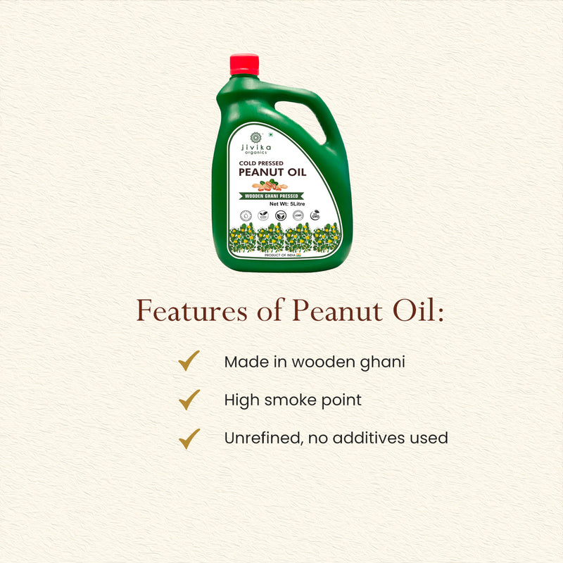 Peanut Oil  | Cold Pressed | 5 L