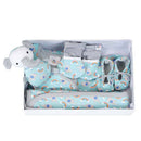 Newborn Baby Gifts | Organic Cotton | Grey Elephant Print | Set of 6