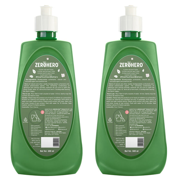 Floor Cleaner | Geranium & Lavender | Eco Friendly | 500 ml | Pack of 2