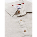 Hemp Slim Fit Casual Shirt | Beige