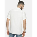 Hemp Slim Fit Casual Shirt | White