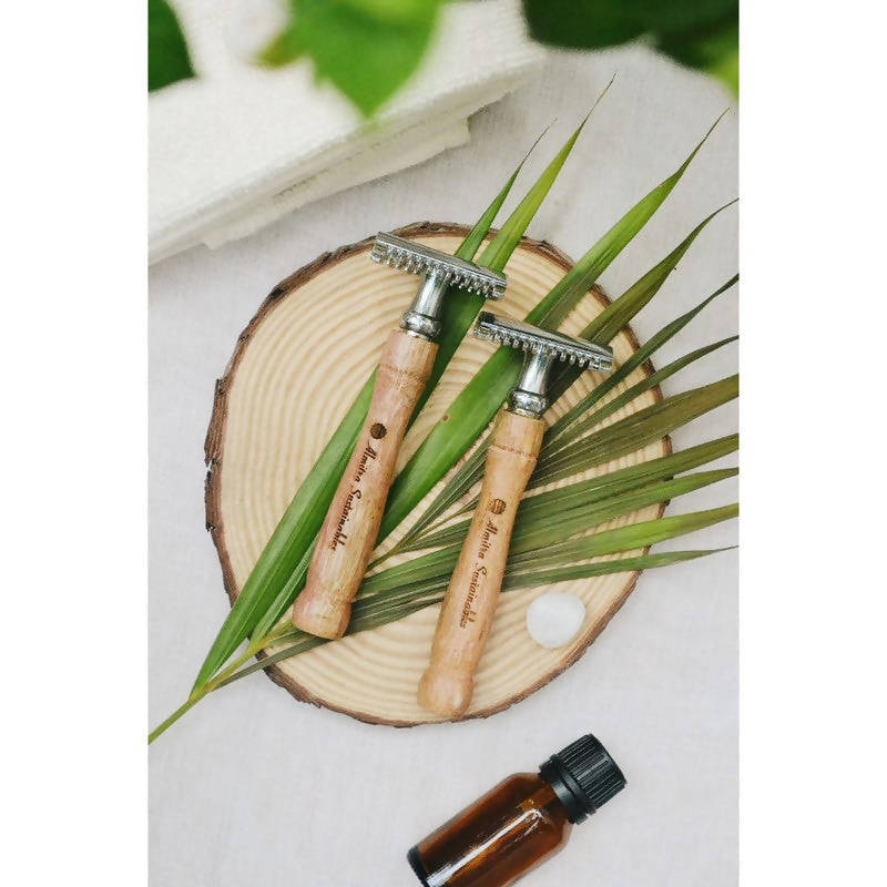 Safety Razor | Double Edged Reusable Bamboo Razor