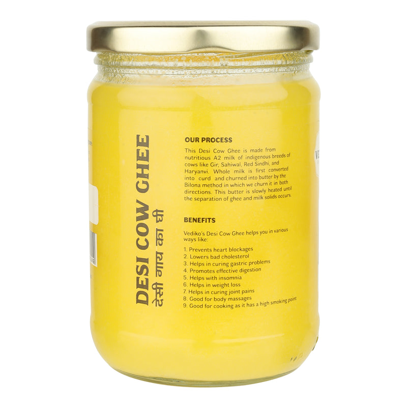 A2 Cow Ghee | Processed with Vedic Bilona | 500 ml