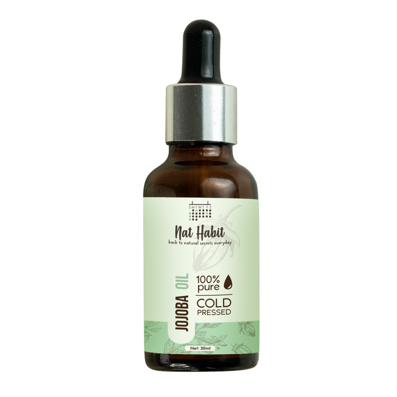 Nat Habit Jojoba Oil | Skin & Hair | 30 ml | Cold Pressed