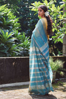 Maheshwari Silk Saree | Teal