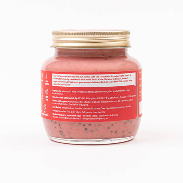 Gluten Free Macadamia Butter with Strawberry and Chia Seed | 275 g