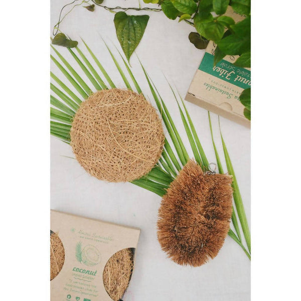 Coir Scrub | Coconut Fiber | Vegetable Cleaner