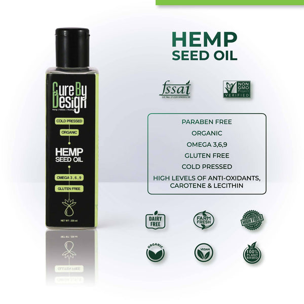 Hemp Seed Oil | Plant Based | 200 ml