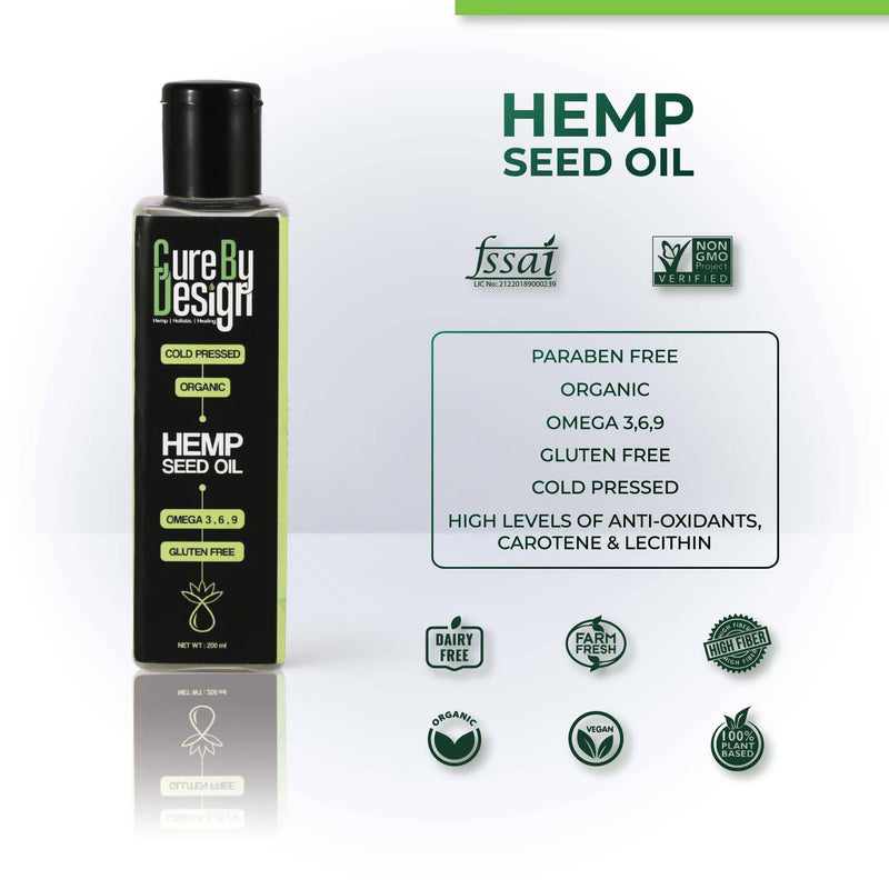 Hemp Seed Oil | Plant Based | 200 ml