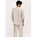 Pure Linen Pyjama Set | Relaxed-fFt | Ecru