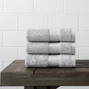 Organic Cotton Face Towel | Set of 3|  Light Grey