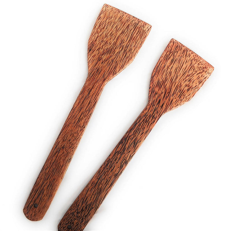 Handcrafted Coconut Wood Spatula Set of 2