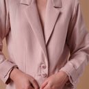 Handcrafted Cotton Jacket | Rose Pink