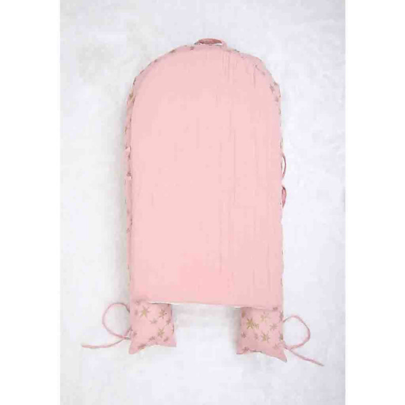 Newborn Baby Gifts | Organic Cotton Nest Bed | Blush Pink