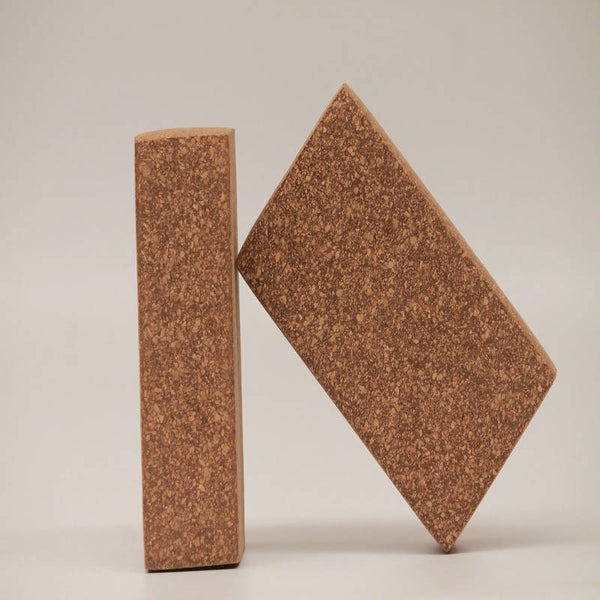 Natural Cork Yoga Brick | Pack of 2