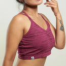 Organic Cotton Bralette | Maroon