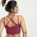 Organic Cotton Bralette | Maroon