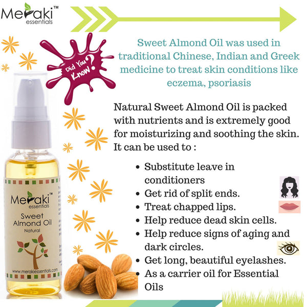 Almond Essential Oil | 50 ml | Anti Ageing | Hair Nourishment