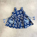 Pure Cotton Printed Dress for Girls | Blue.