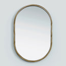 Bamboo Small Oval Mirror | Beige