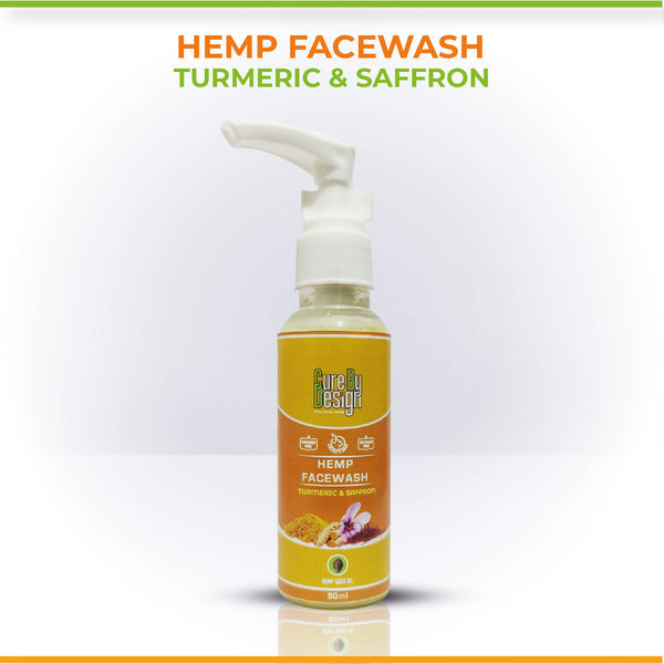 Face Wash | Hemp Saffron & Turmeric | 50 ml