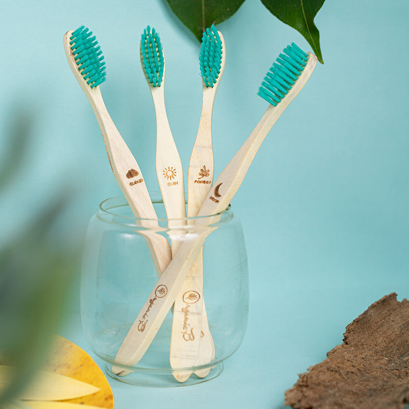 Neem Wood Toothbrush Family Pack | Set of 4