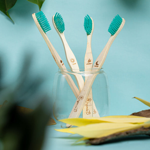 Neem Wood Toothbrush Family Pack | Set of 4