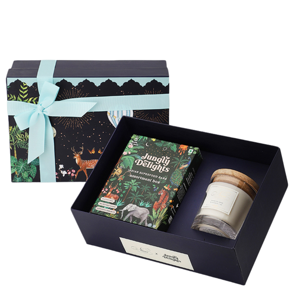 Diwali Gifts | Gift Hamper | Superfood Bars & Candle