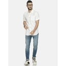 Hemp Slim Fit Casual Shirt | White