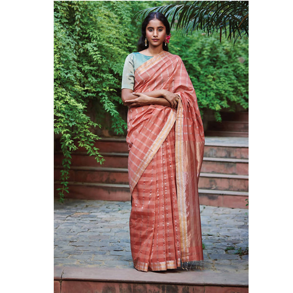 Festive Wear | Maheshwari Silk Saree | Pink