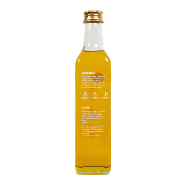 Yellow Mustard Oil | Sarso Tel | Virgin Cold Pressed | 500 ml