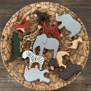 Wooden Animal Toys for Kids | Non-toxic Paints | Set of 12