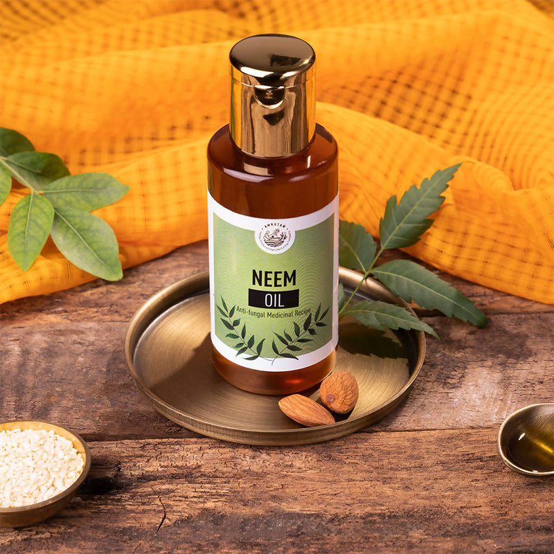 Herbal Hair Oil | Amrutam Neem Oil | 100 ml | Anti Fungal.