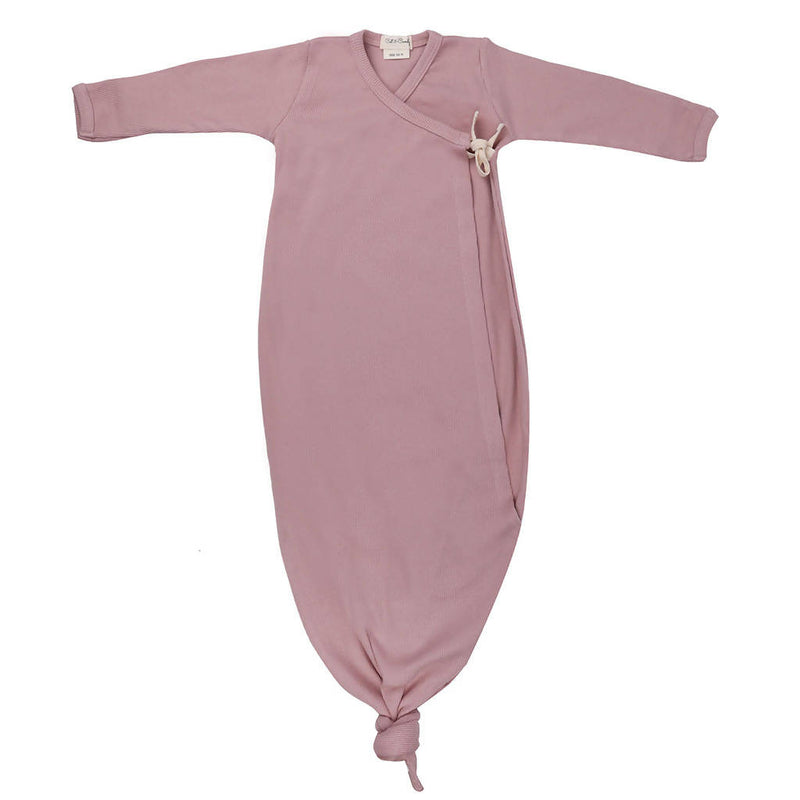 Organic Cotton Onesie for Baby | Kimono Gown | Pink