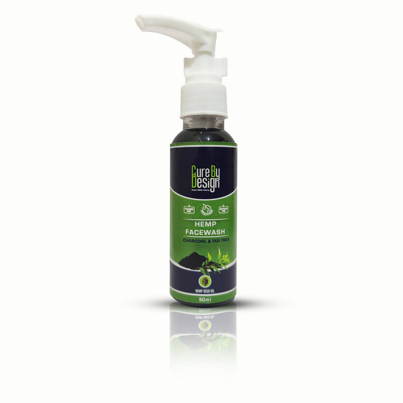 Tea Tree Oil & Hemp Charcoal Face Wash | 50 ml