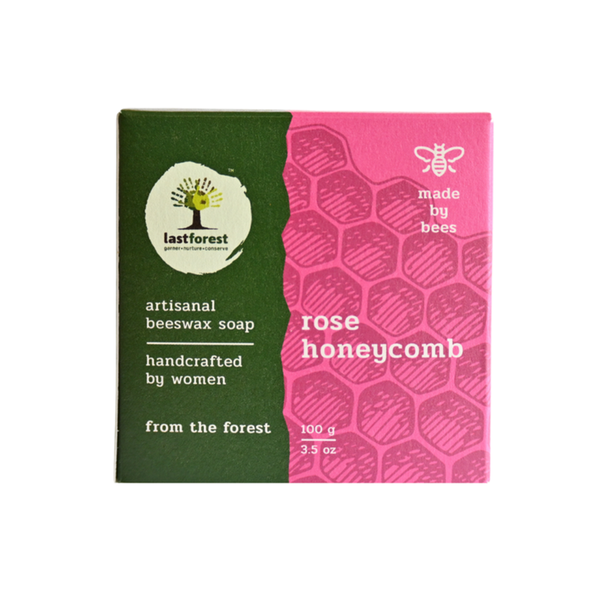 Rose Honeycomb Soap | Handmade Beeswax | 100 g