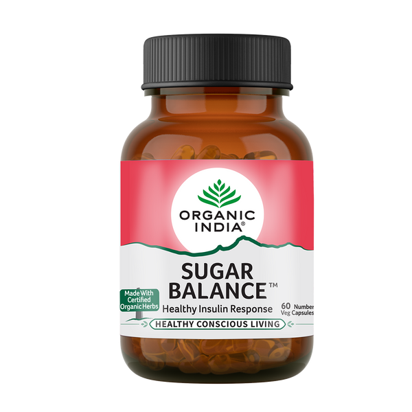 Organic India | Sugar Balance | 60 Capsules | Pack of 2.