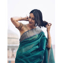 Maheshwari Cotton Silk Saree | Green