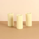 Soy Wax Scented Candles | Pillar Candles | Vanilla Cinnamon | Set of 3